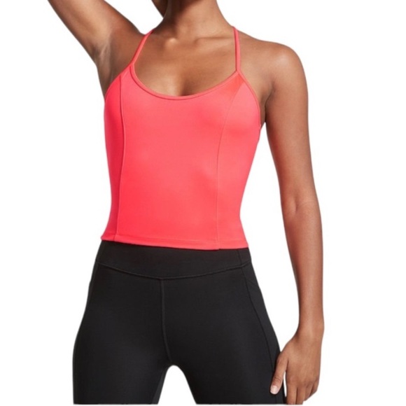 NWT- Victoria's Secret Essential Tank Coral Blaze size XL - Picture 2 of 5